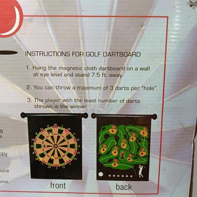Magnetic Dart board with darts Bullseye and Golf darts