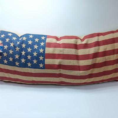 New Kirklands stars & Stripes burlap oversized pillow
