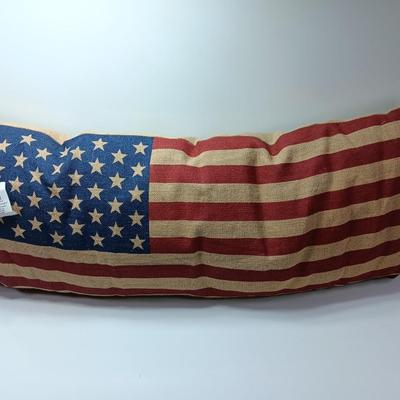 New Kirklands stars & Stripes burlap oversized pillow
