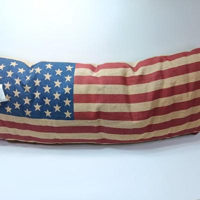 New Kirklands stars & Stripes burlap oversized pillow