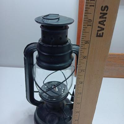 Small Lamplight black lantern with two toned western wood frame