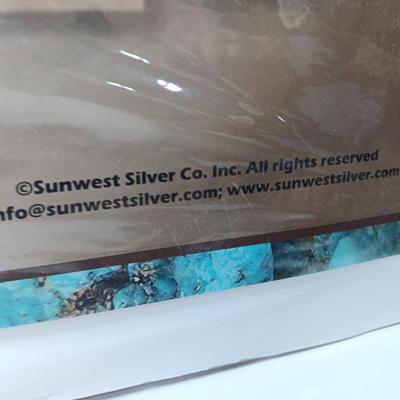 Sunset Silver Co. Turquoise display board and an adorable basket with antler