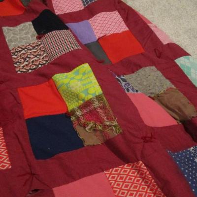 Handmade Patchwork Quilt Bedspread - G