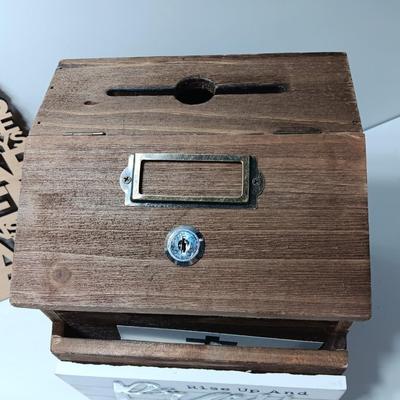 2 Chronicles 7:14 cut out wooden sign wall art and a wooden locking prayer box (no key)