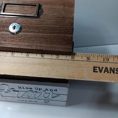 2 Chronicles 7:14 cut out wooden sign wall art and a wooden locking prayer box (no key)