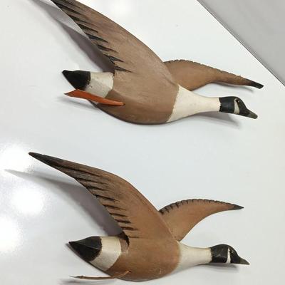 Hand carved Wooden Canadian Goose wall art