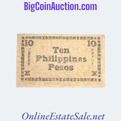 1944 PHILIPPINES 10 PESOS