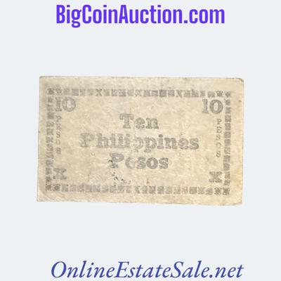 1944 PHILIPPINES 10 PESOS