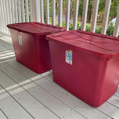 G2006 Lot of Two Rubbermaid 36 Gallon Tubs