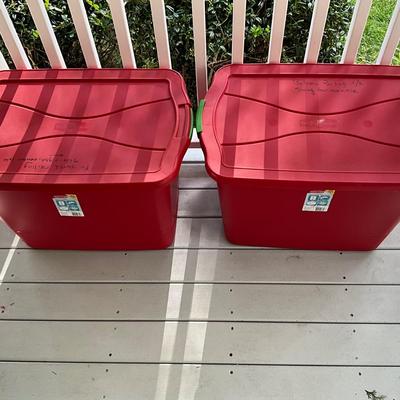 G2006 Lot of Two Rubbermaid 36 Gallon Tubs