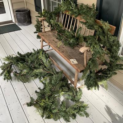 G2008 Set of 4 Artificial 8' Christmas Evergreen /Pine Garland