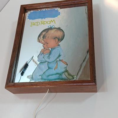 Vintage draw string musical mirrored praying kids wall art can be Personalized.