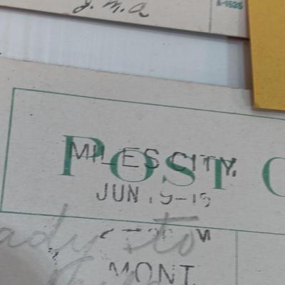 Antique Montana postcards with early 1900 postage and postage dates