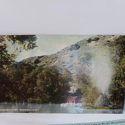 Antique Montana postcards with early 1900 postage and postage dates