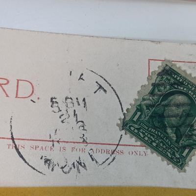 Antique Montana postcards with early 1900 postage and postage dates