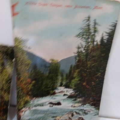 Antique Montana postcards with early 1900 postage and postage dates