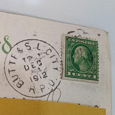 Antique Montana postcards with early 1900 postage and postage dates