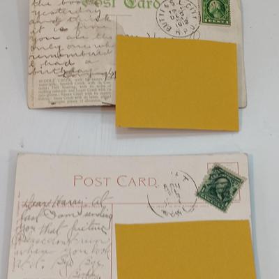 Antique Montana postcards with early 1900 postage and postage dates