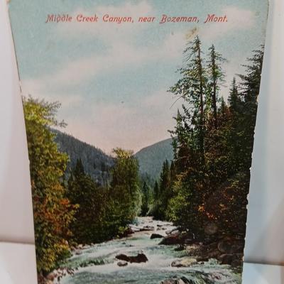 Antique Montana postcards with early 1900 postage and postage dates