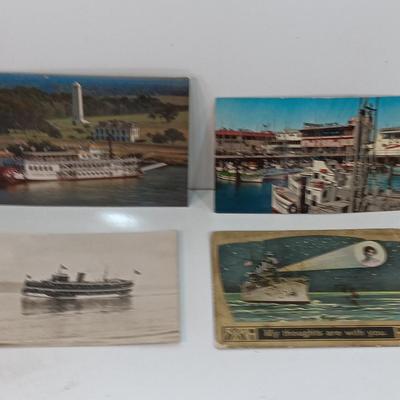 Antique and vintage post cards all ship / boat themed 1910