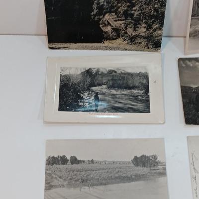Early 1900's black and white Montanta / western post cards