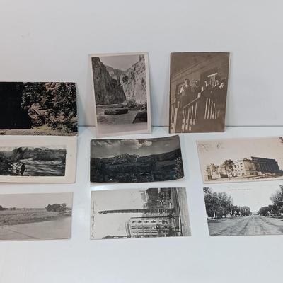 Early 1900's black and white Montanta / western post cards