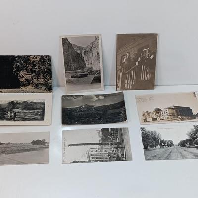 Early 1900's black and white Montanta / western post cards