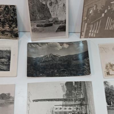 Early 1900's black and white Montanta / western post cards