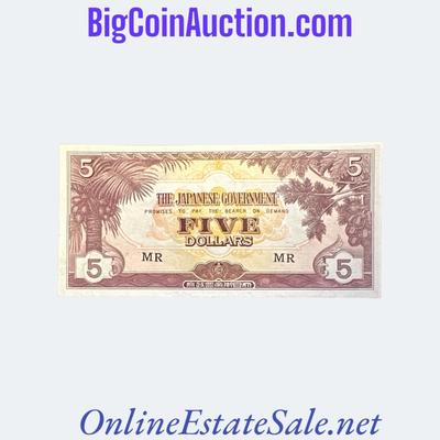 1940(ND) MALAYA 5 DOLLARS