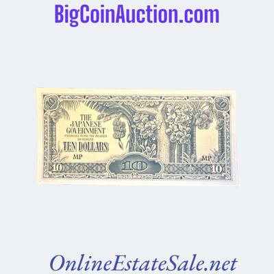 1944(ND) MALAYA 10 DOLLARS