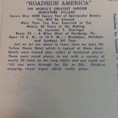 Roadside America Linen post card collection 1940's