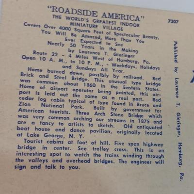 Roadside America Linen post card collection 1940's