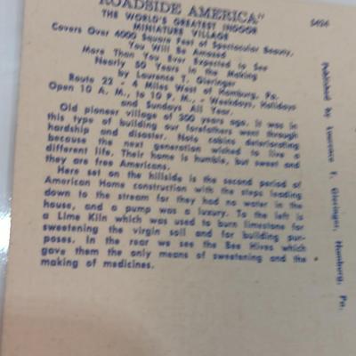 Roadside America Linen post card collection 1940's