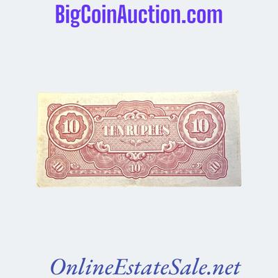 1942-44 BURMA 10 RUPEES