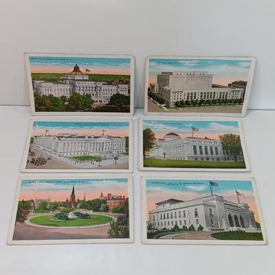Vintage linen post cards all Washington DC 1940's