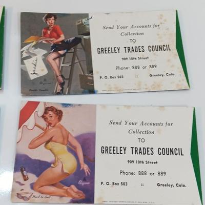 GREELEY COLORADO Vintage 1949 Pin Up Advertising Ephemera
