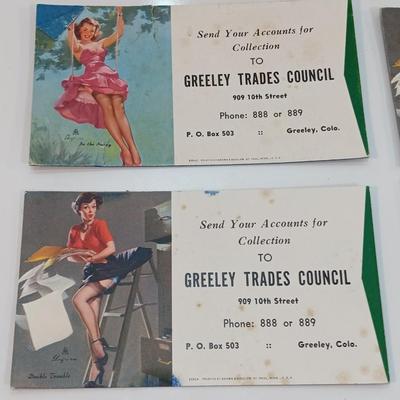 GREELEY COLORADO Vintage 1949 Pin Up Advertising Ephemera