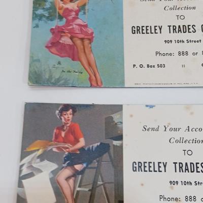 GREELEY COLORADO Vintage 1949 Pin Up Advertising Ephemera