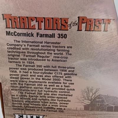 1987 ERTL Die cast Tractors Past McCormick Farmall 350