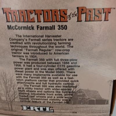 1987 ERTL Die cast Tractors Past McCormick Farmall 350