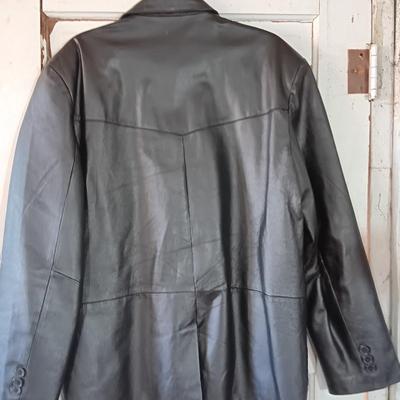 Western Black leather world Lucky Leather Jacket Size XL
