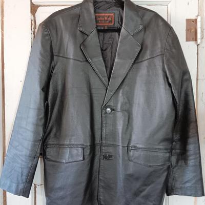 Western Black leather world Lucky Leather Jacket Size XL