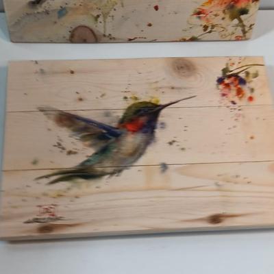 Wile E wood art Hummingbird pictures