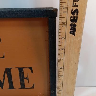 Wooden wall hanging artwork Lead me Guide me walk beside me with metal star emblem