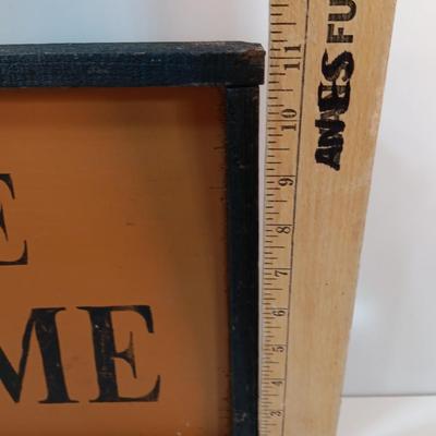 Wooden wall hanging artwork Lead me Guide me walk beside me with metal star emblem