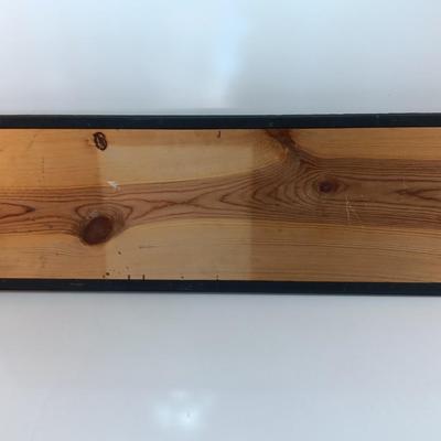 Wooden wall hanging artwork Lead me Guide me walk beside me with metal star emblem