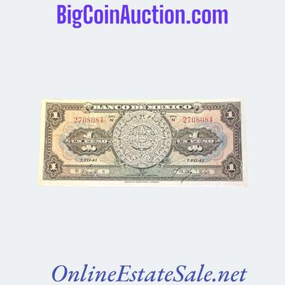 1943 MEXICO 1 PESO