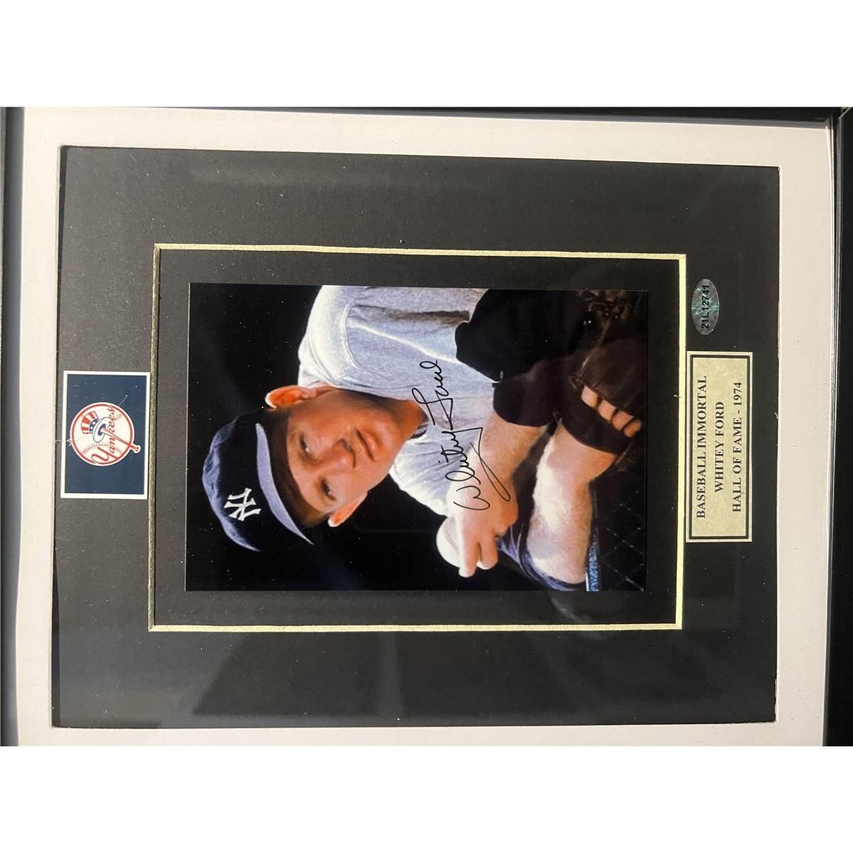 Whitey Ford signed photo. SCM authenticated | EstateSales.org