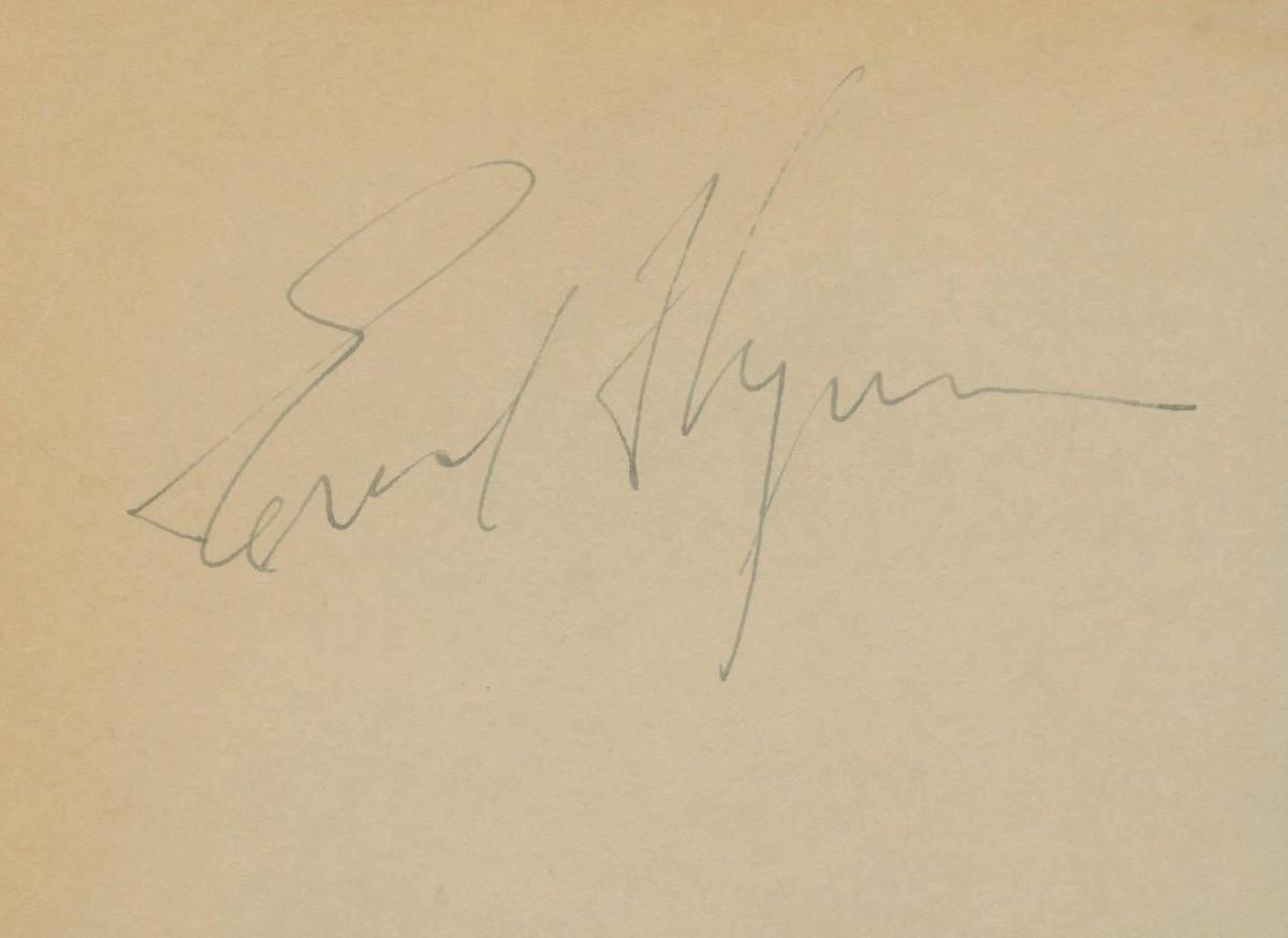 Errol Flynn original signature. GFA Authenticated | EstateSales.org