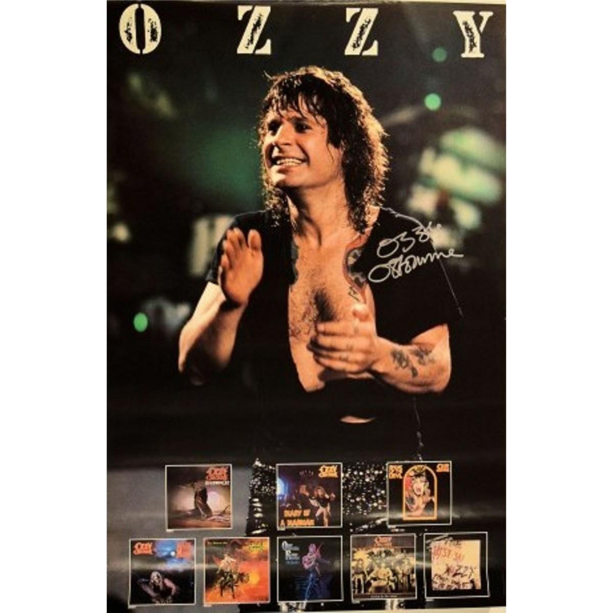 ozzy osbourne signed photo